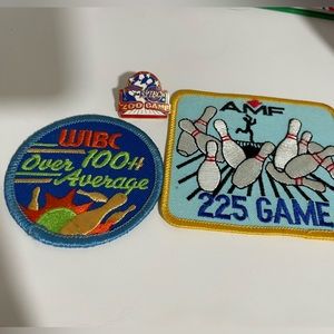AMF WBIC bowling enamel pin & patches